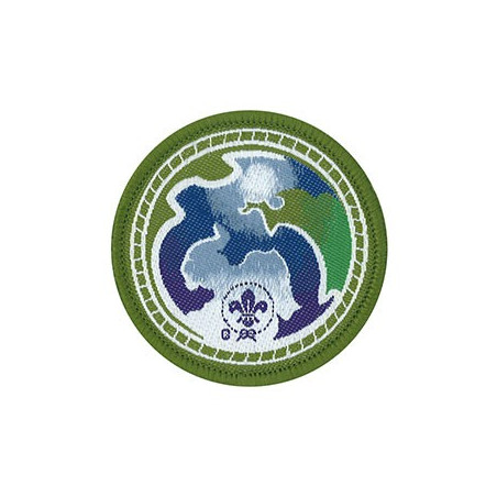 Insigne world scout environnement vert