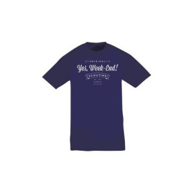 T-shirt « Yes, week-end ! » - bleu marine