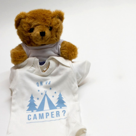 Body « On va camper ? » - coton bio Body « On va camper ? » - coton bio