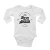 Body manches longues « Born to be scout » - coton bio