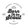 Body manches longues « Born to be scout » - coton bio
