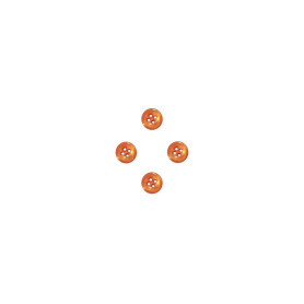 Bouton orange par lot de 4