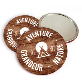 Miroir de poche "Aventure grandeur nature"