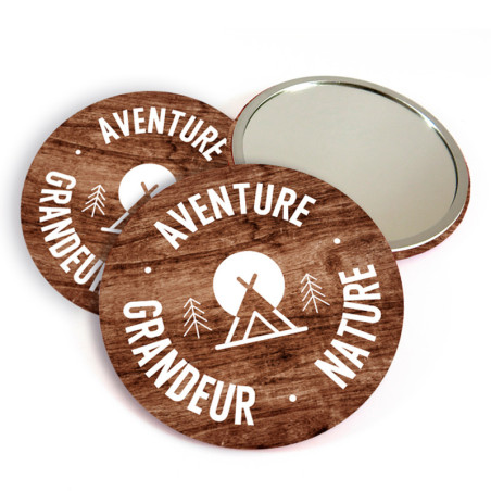 Miroir de poche "Aventure grandeur nature"