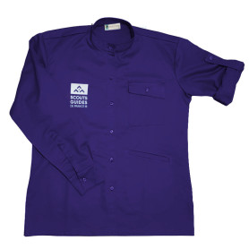 Chemise violette nouveau logo - Responsables, coupe homme