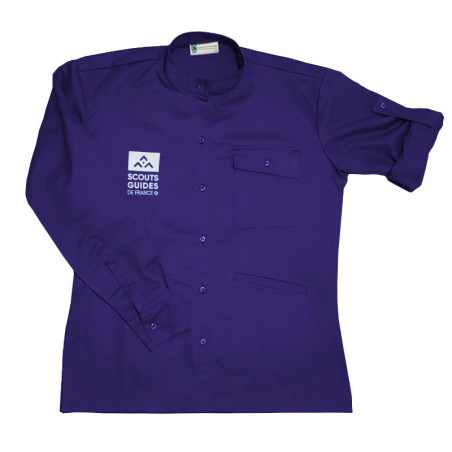 Chemise violette nouveau logo - Responsables, coupe femme