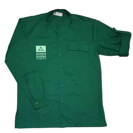 Chemise vert sapin nouveau logo - Compagnons