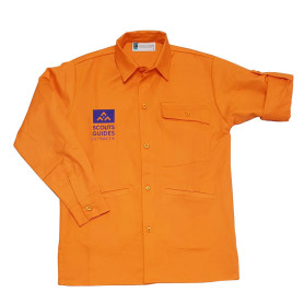 Chemise orange nouveau logo - Louveteaux/ Jeannettes