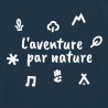 T-shirt enfant "L'aventure par nature" - bleu marine