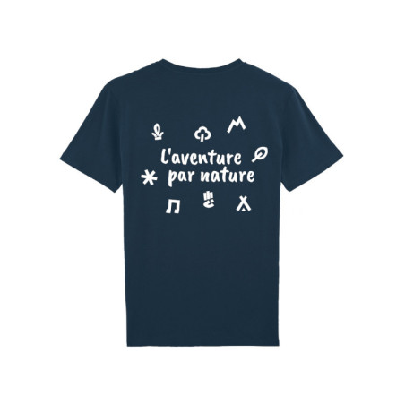 T-shirt enfant "L'aventure par nature" - bleu marine