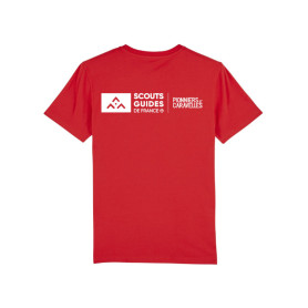 T-shirt jeune Pionniers Caravelles (nouveau modèle) - rouge