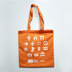 Tote bag Louveteaux - Jeannettes - orange