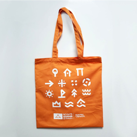 Tote bag Louveteaux - Jeannettes - orange Tote bag Louveteaux - Jeannettes - orange