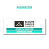 Tampon rectangulaire 2 lignes avec logo SGDF