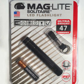 Maglite Lampe Torche Solitaire LED - 1 Pile Type-AAA Couleur Noir