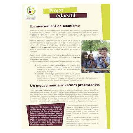 Projet éducatif ( lot de 10)