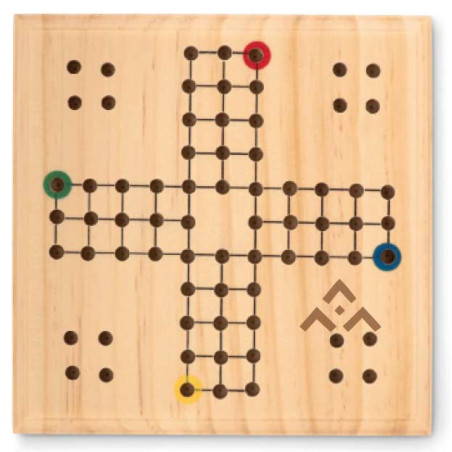 Jeu de petits chevaux en bois avec symbole SGDF