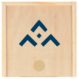 Jeu de morpion en bois avec symbole SGDF