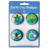 Lot de 4 badges Earth Day