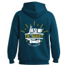 Sweat-shirt « En avant vers l'aventure » bleu canard 