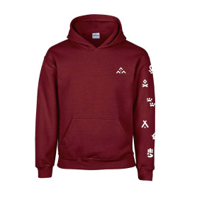 Sweat-shirt « Pictos SGDF » bordeaux 