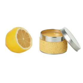 Bougie cordage avec logo SGDF - senteur citron