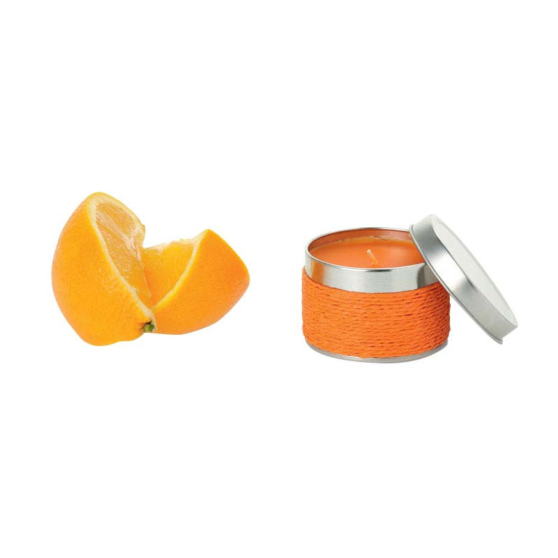 Bougie cordage avec logo SGDF - senteur orange