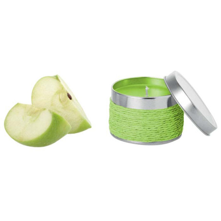 Bougie cordage avec logo SGDF - senteur pomme