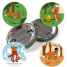 Lot de 4 badges - les 4 saisons " Scouty "