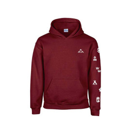 Sweat-shirt « Pictos manches SGDF » bordeaux - enfant