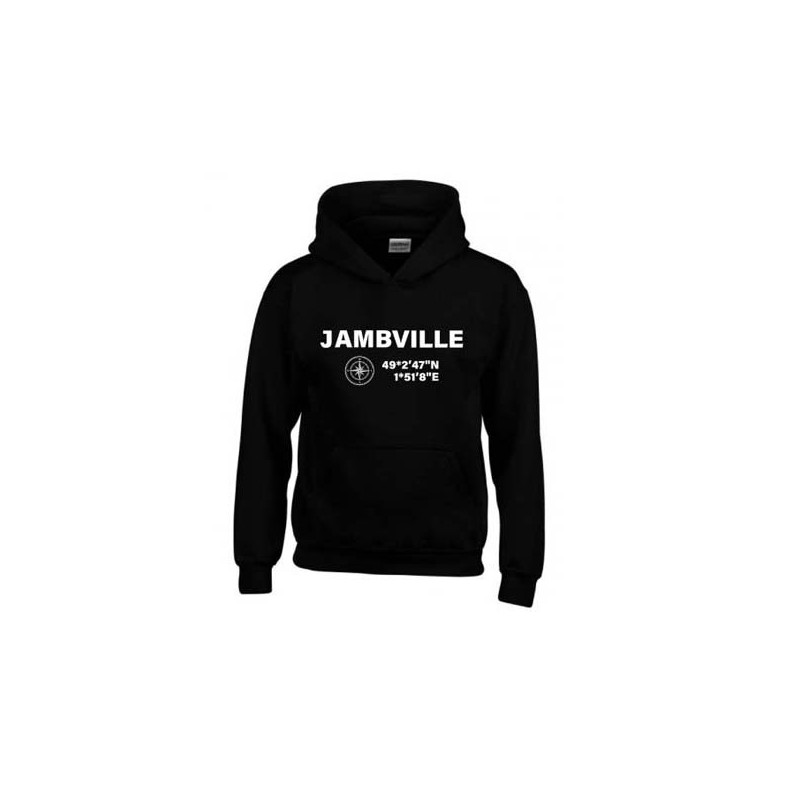 Sweat-shirt « JAMBVILLE » noir - enfant