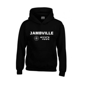 Sweat-shirt « JAMBVILLE » noir 