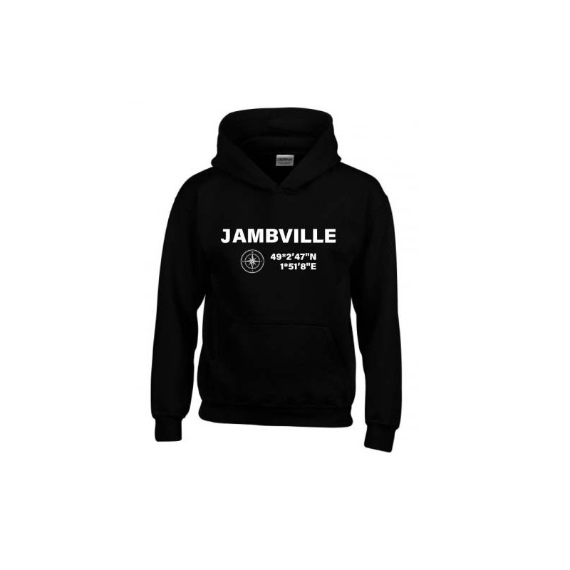 Sweat-shirt « JAMBVILLE » noir 