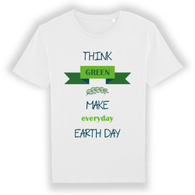 Tee-shirt « Think Green » Blanc