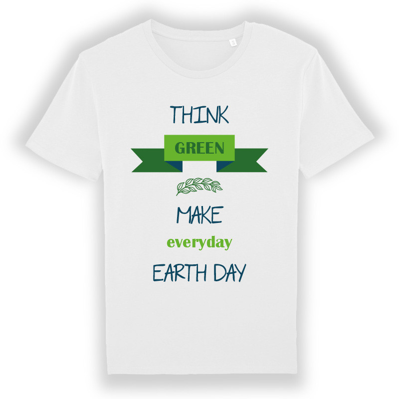 Tee-shirt « Think Green » Blanc