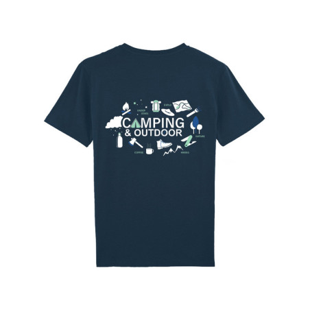 Tee-shirt « Camping Outdoor » Bleu Marine - enfant