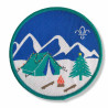Insigne humouristique "Camp de Noël" avec emblème "Fleur de Lys"