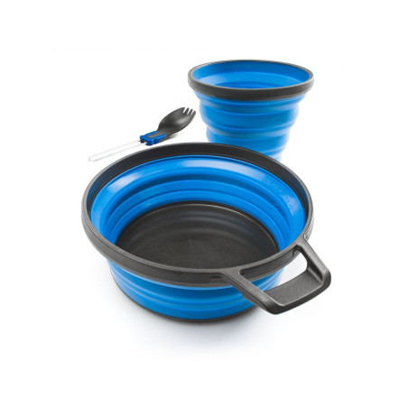Ensemble tout en un pliant : bol, spork, tasse