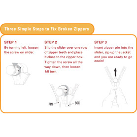 Fix and Zip en graphite -