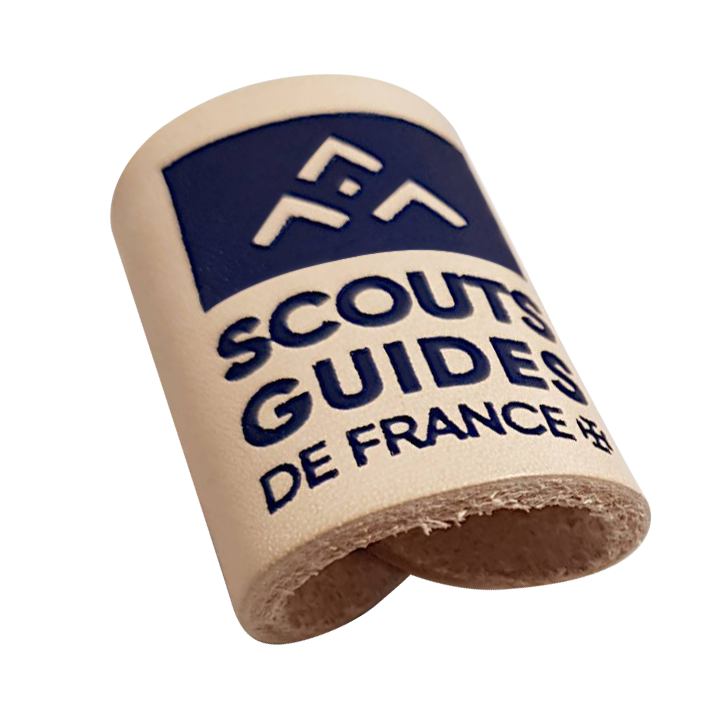 Bague de foulard en cuir Scouts et Guides de France