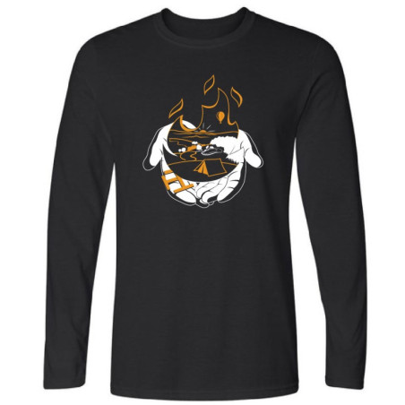 Tee-shirt « Lumière de la paix » noir - enfant