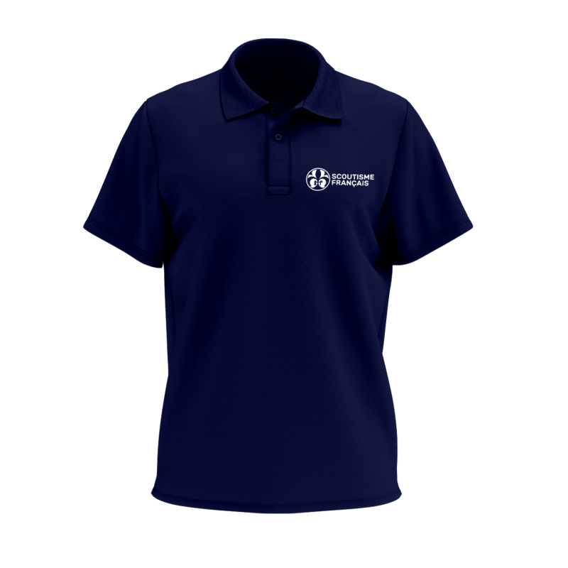 Polo homme Scoutisme Français - modèle bleu