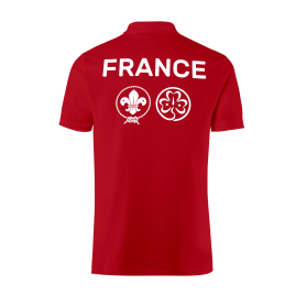 Polo homme Scoutisme Français - modèle rouge