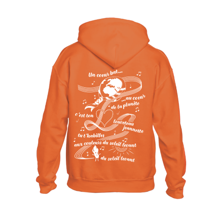 Sweat-shirt L/J ENFANT illustré - orange