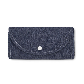 Sac shopping pliable en jean recyclé
