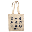 Tote bag Scouts et Guides de France écru/bleu
