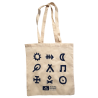 Tote bag Scouts et Guides de France écru/bleu