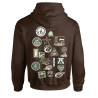 Sweat-shirt « Ecussons Scouts » marron