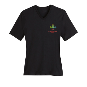 T-shirt noir femme logo...