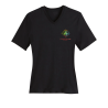 T-shirt noir femme logo EEDF - col V
